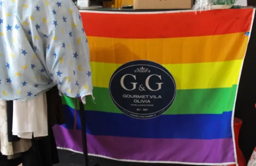 Bandeira lgbt do G&G Gourmet