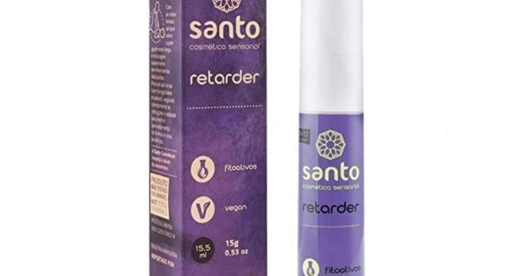 Produto roxo com tampa branca e caixa do lado